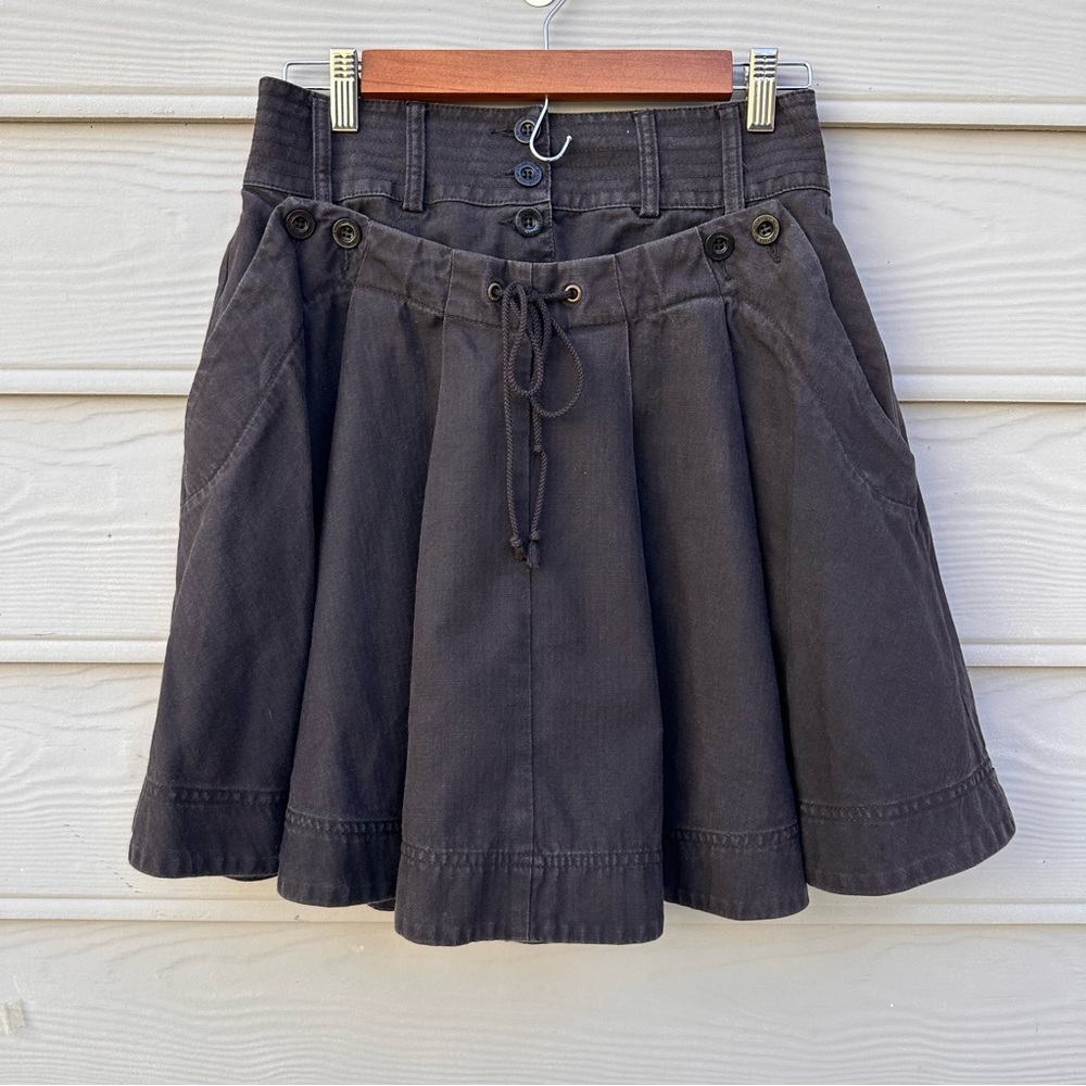See By Chloé Black Pleated School Girl Skirt